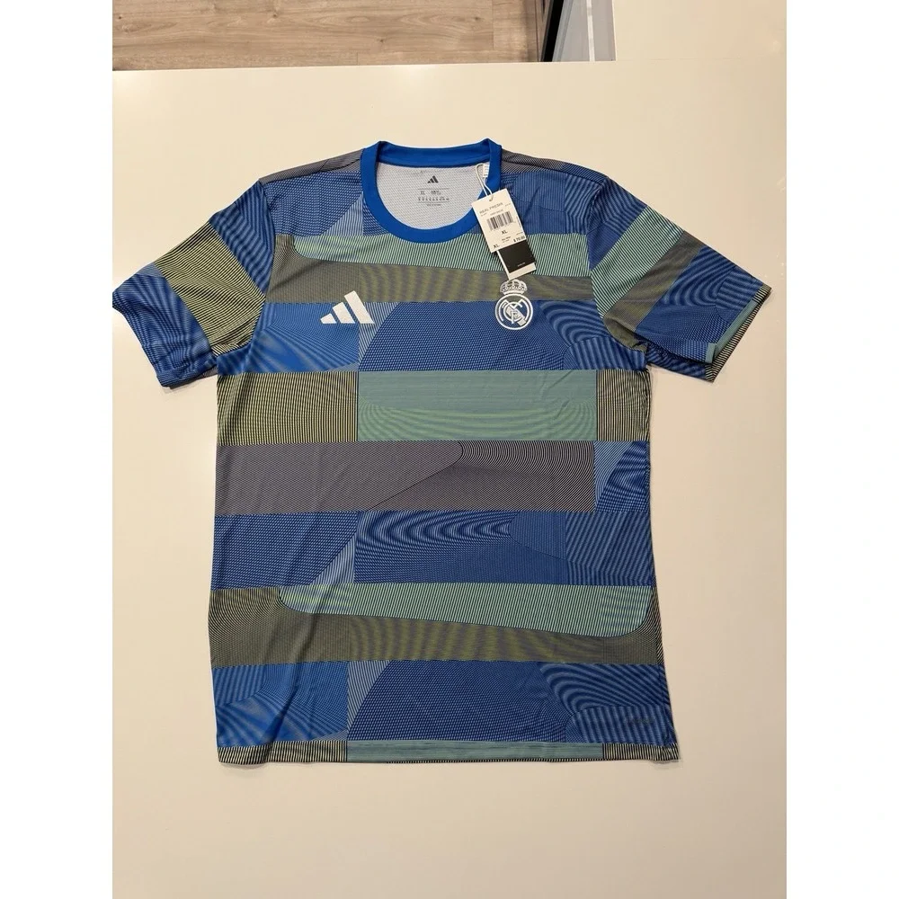Adidas Real Madrid Pre Match Jersey Blue JP4155 Mens XL NWT